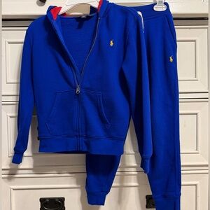 Polo Ralph Lauren Kids Blue Sweatpants & Hoodie Set